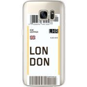 Прозрачный чехол Uprint Samsung G930 Galaxy S7 Ticket London