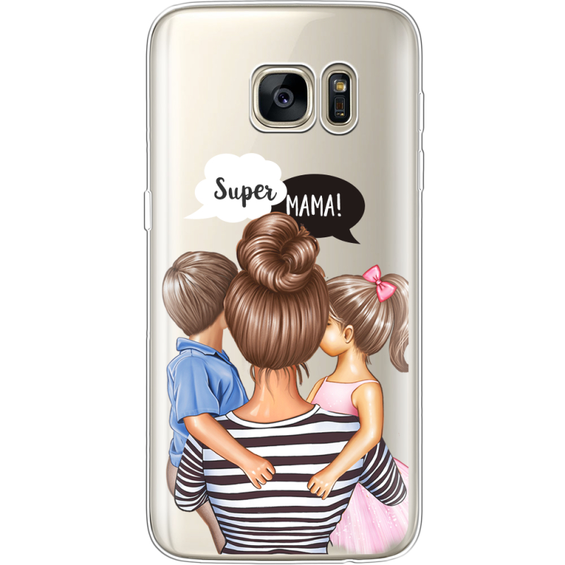 Прозрачный чехол Uprint Samsung G930 Galaxy S7 Super Mama