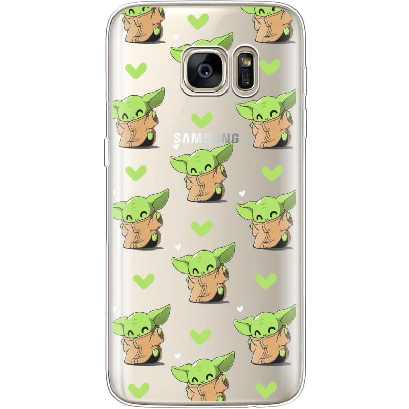 Прозрачный чехол Uprint Samsung G930 Galaxy S7 Pattern Baby Yoda