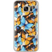Прозрачный чехол Uprint Samsung G930 Galaxy S7 Butterfly Morpho