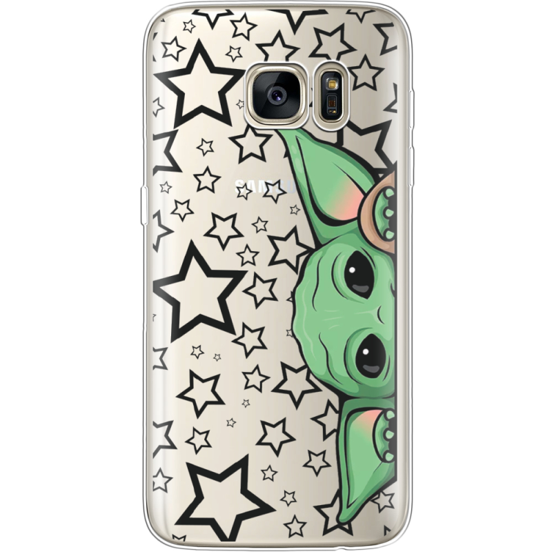 Прозрачный чехол Uprint Samsung G930 Galaxy S7 Baby Yoda