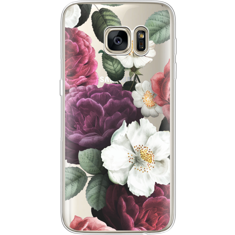 Прозрачный чехол Uprint Samsung G930 Galaxy S7 Floral Dark Dreams