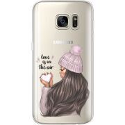 Прозрачный чехол Uprint Samsung G930 Galaxy S7 love is in the air