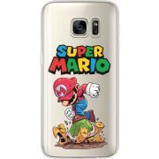 Прозрачный чехол Uprint Samsung G930 Galaxy S7 Super Mario