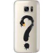 Прозрачный чехол Uprint Samsung G930 Galaxy S7 Swan question