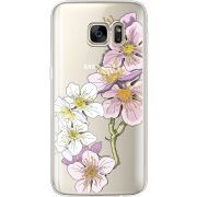 Прозрачный чехол Uprint Samsung G930 Galaxy S7 Cherry Blossom