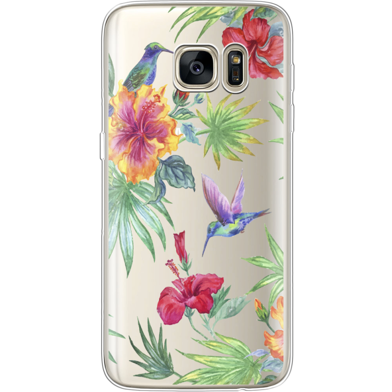 Прозрачный чехол Uprint Samsung G930 Galaxy S7 Tropical