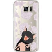 Прозрачный чехол Uprint Samsung G930 Galaxy S7 Meow