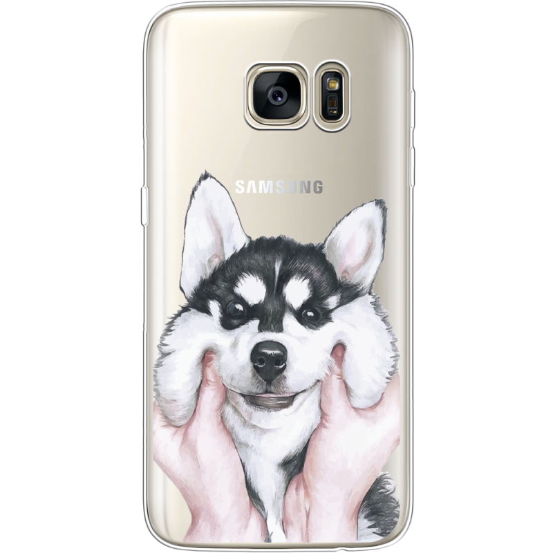 Прозрачный чехол Uprint Samsung G930 Galaxy S7 Husky