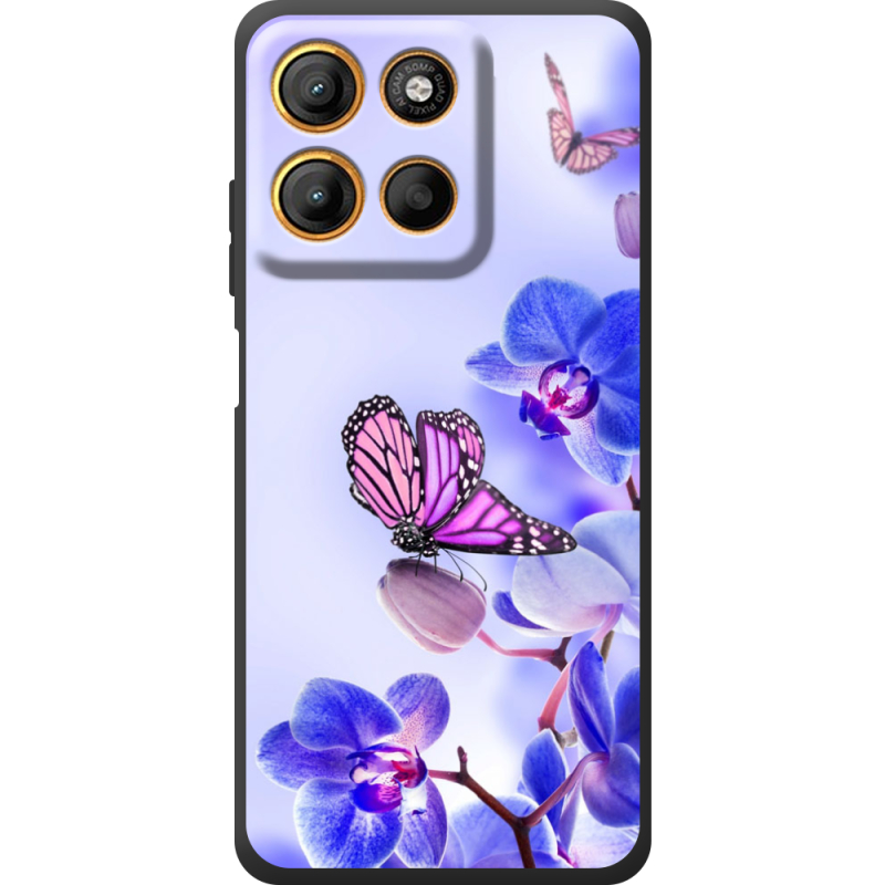 Чохол BoxFace Motorola G17 Orchids and Butterflies