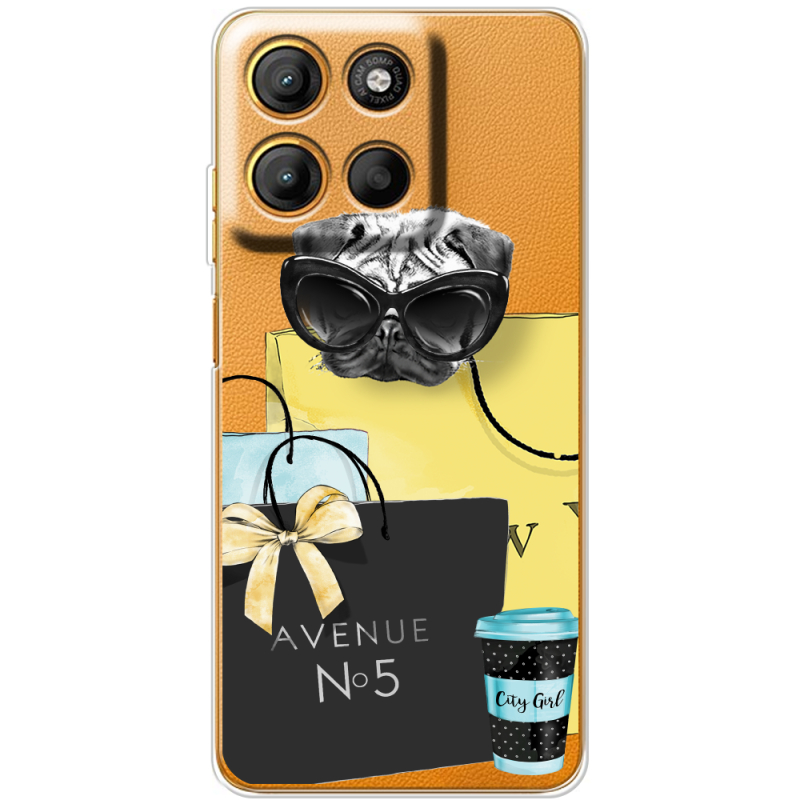 Прозорий чохол BoxFace Motorola G17 Fashion Pug