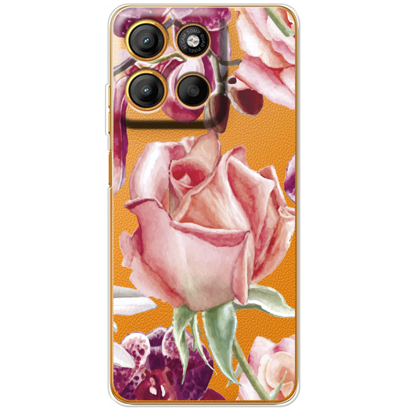 Прозорий чохол BoxFace Motorola G17 Rose