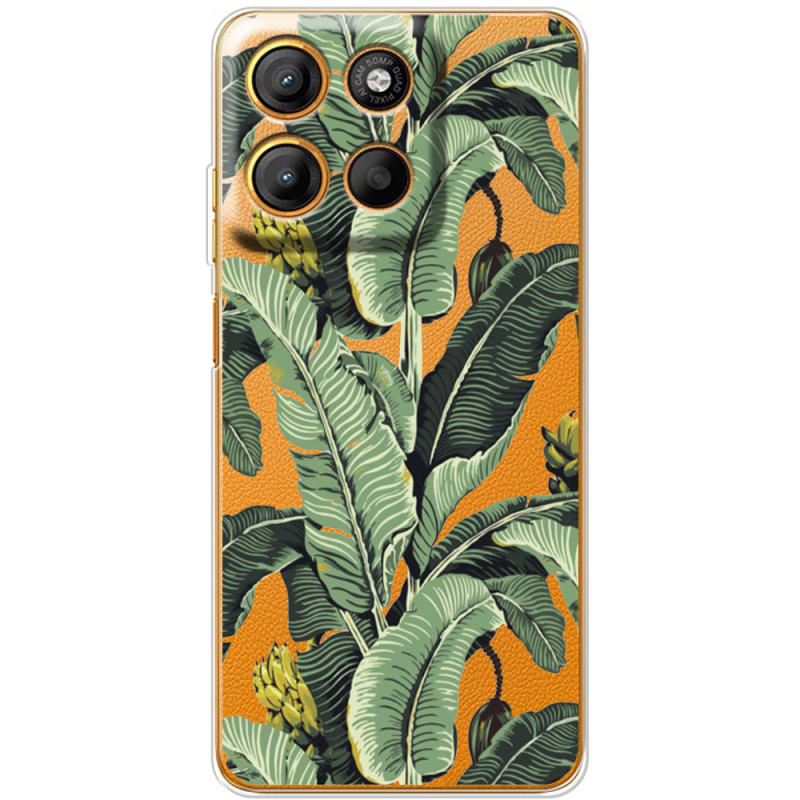 Прозорий чохол BoxFace Motorola G17 Banana Leaves
