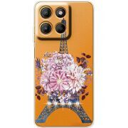 Чохол зі стразами Motorola G17 Eiffel Tower