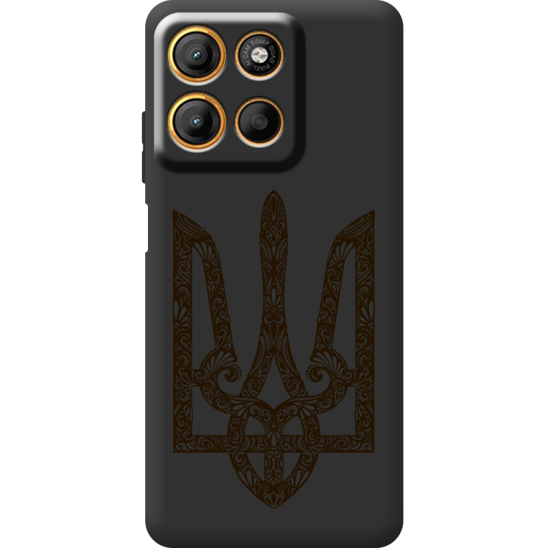 Чорний чохол BoxFace Motorola G17 Ukrainian Trident