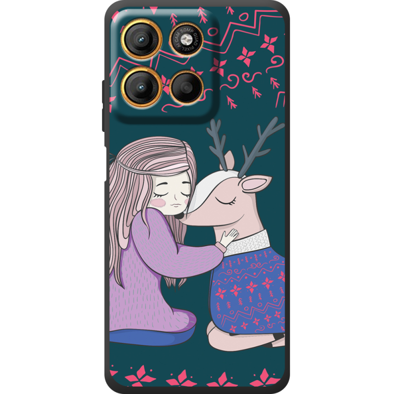 Чохол BoxFace Motorola G17 Power Girl and deer