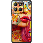 Чохол BoxFace Motorola G17 Power Yellow Girl Pop Art