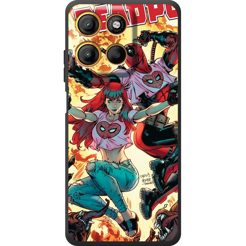 Чохол BoxFace Motorola G17 Power Deadpool and Mary Jane