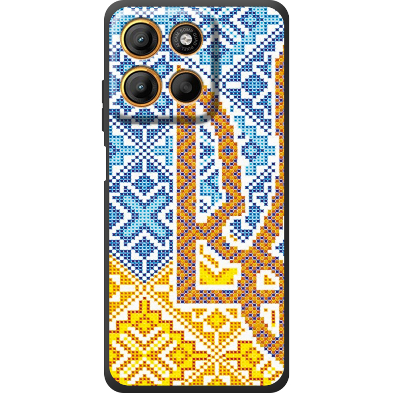 Чохол BoxFace Motorola G17 Power Тризуб Вишивка