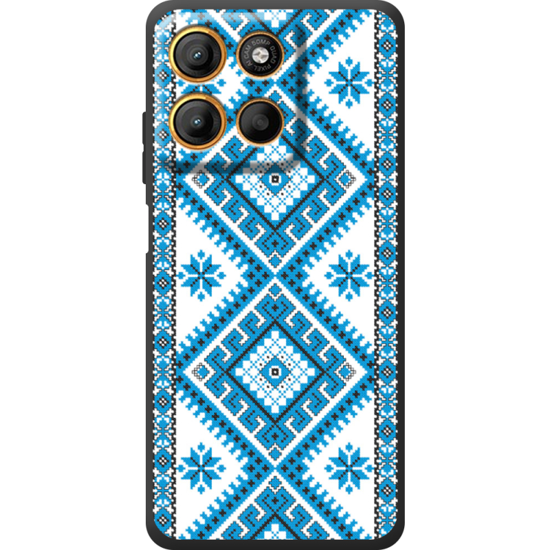 Чохол BoxFace Motorola G17 Power Блакитний Орнамент