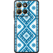 Чохол BoxFace Motorola G17 Power Блакитний Орнамент