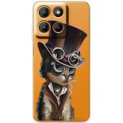 Прозорий чохол BoxFace Motorola G17 Power Steampunk Cat