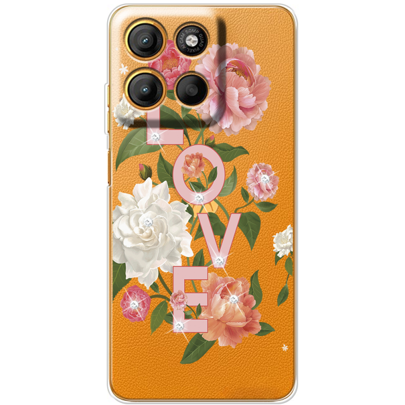 Чохол зі стразами Motorola G17 Power Love