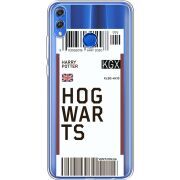 Прозрачный чехол Uprint Honor 8x Ticket Hogwarts
