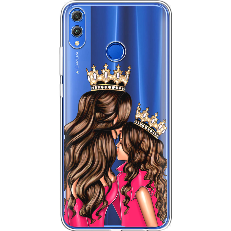 Прозрачный чехол Uprint Honor 8x Queen and Princess