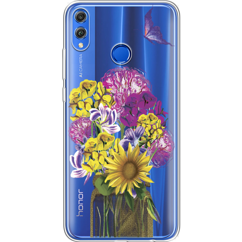 Прозрачный чехол Uprint Honor 8x My Bouquet