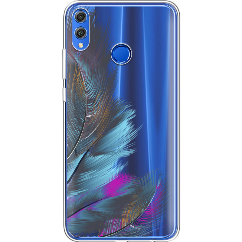 Прозрачный чехол Uprint Honor 8x Feathers