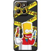 Чорний чохол BoxFace Motorola G17 Power White Bart