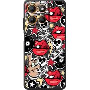 Чорний чохол BoxFace Motorola G17 Power Rock Graffiti