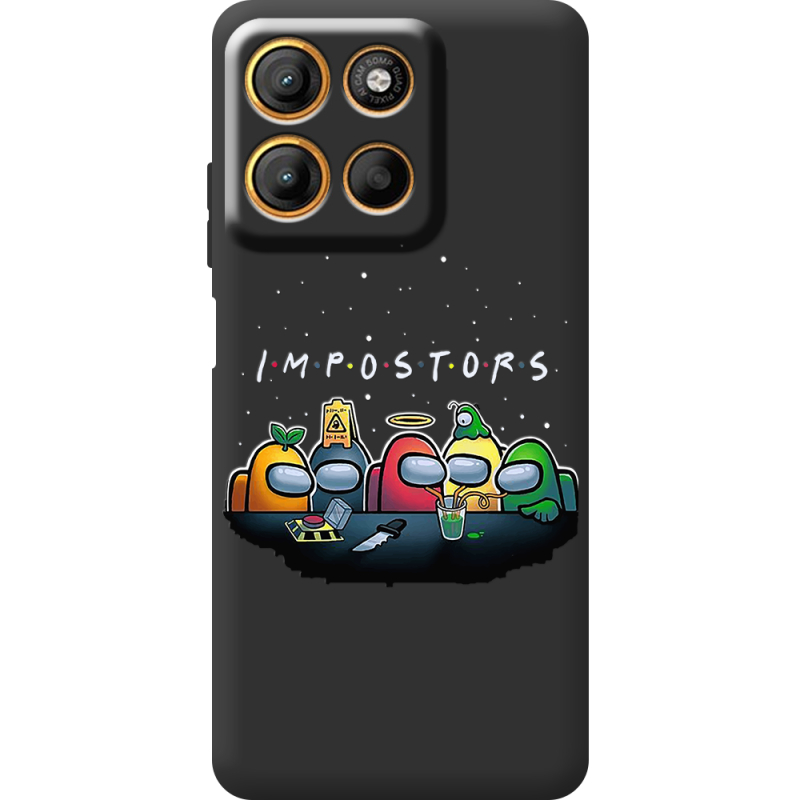 Чорний чохол BoxFace Motorola G17 Power Among Us Impostors