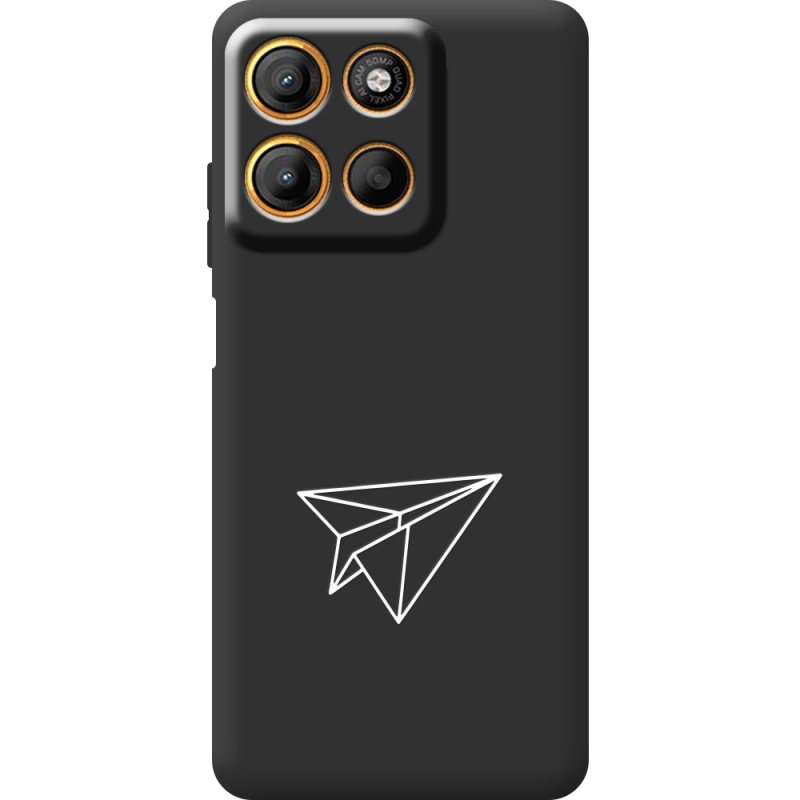 Чорний чохол BoxFace Motorola G17 Power Paper Plane