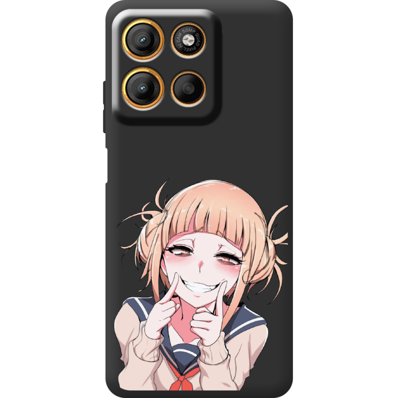 Чорний чохол BoxFace Motorola G17 Power Himiko Toga Smile