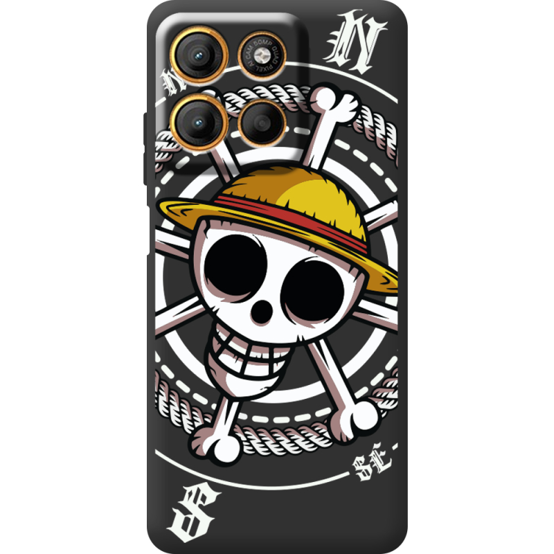 Чорний чохол BoxFace Motorola G17 Power One Piece Компас