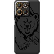 Чорний чохол BoxFace Motorola G17 Power Grizzly Bear
