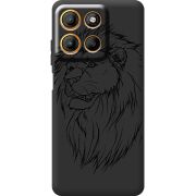 Чорний чохол BoxFace Motorola G17 Power Lion