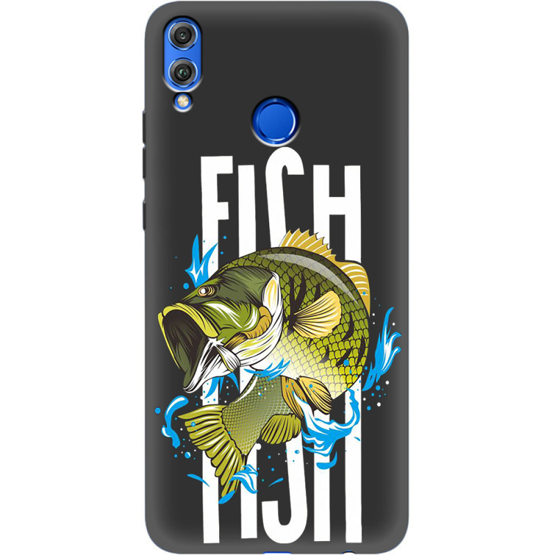 Черный чехол Uprint Honor 8x Fish