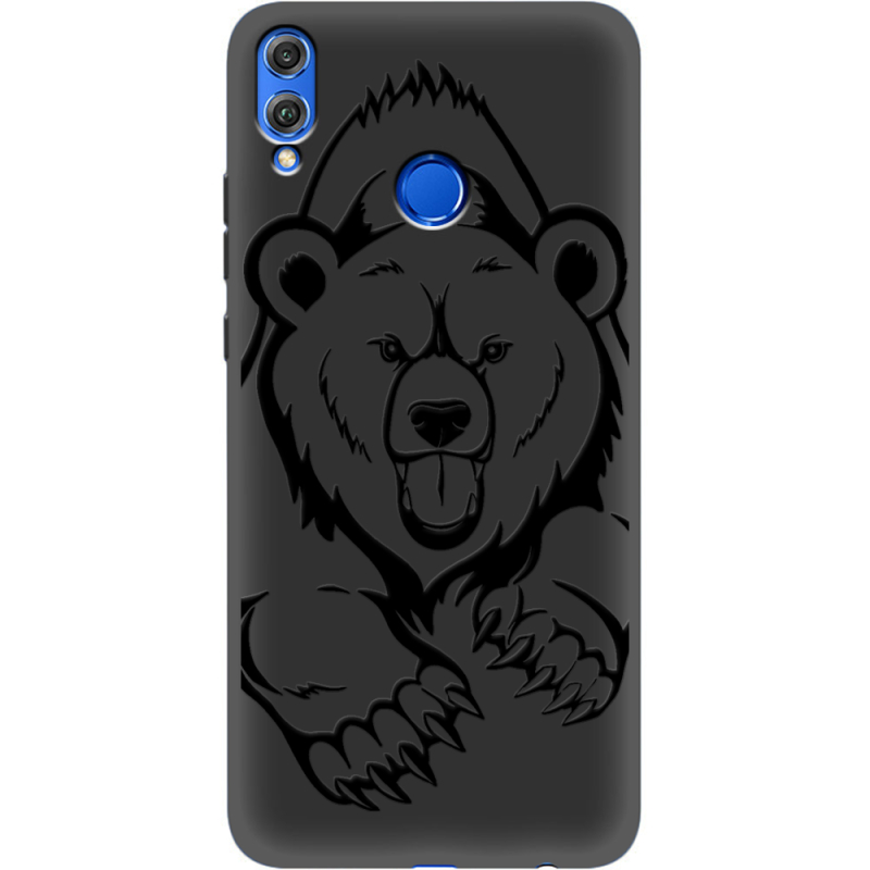 Черный чехол Uprint Honor 8x Grizzly Bear