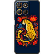 Чохол BoxFace Motorola Edge 60 Neo Petrykivka Leopard