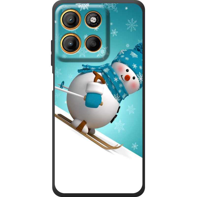 Чохол BoxFace Motorola Edge 60 Neo Skier Snowman