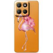 Прозорий чохол BoxFace Motorola Edge 60 Neo Floral Flamingo