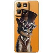 Прозорий чохол BoxFace Motorola Edge 60 Neo Steampunk Cat