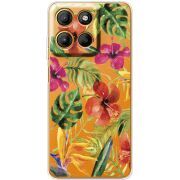 Прозорий чохол BoxFace Motorola Edge 60 Neo Tropical Flowers