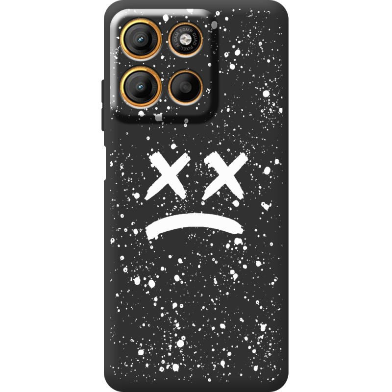 Чорний чохол BoxFace Motorola Edge 60 Neo Sad Way
