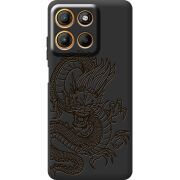 Чорний чохол BoxFace Motorola Edge 60 Neo Chinese Dragon