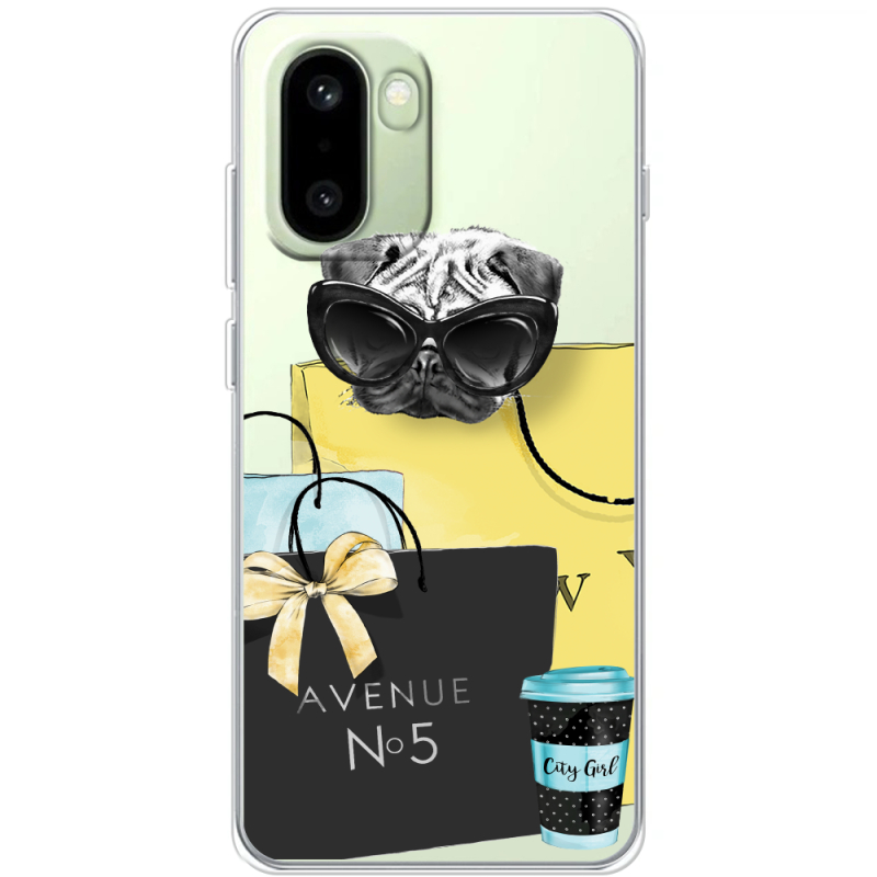 Прозорий чохол BoxFace OnePlus 15R Fashion Pug