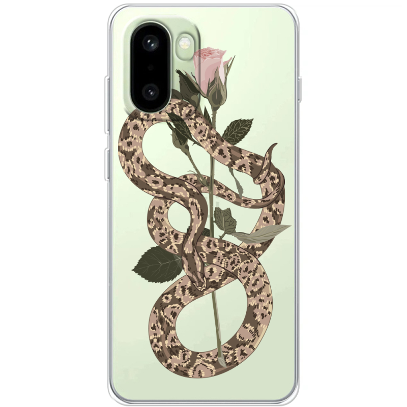 Прозорий чохол BoxFace OnePlus 15R Glamor Snake